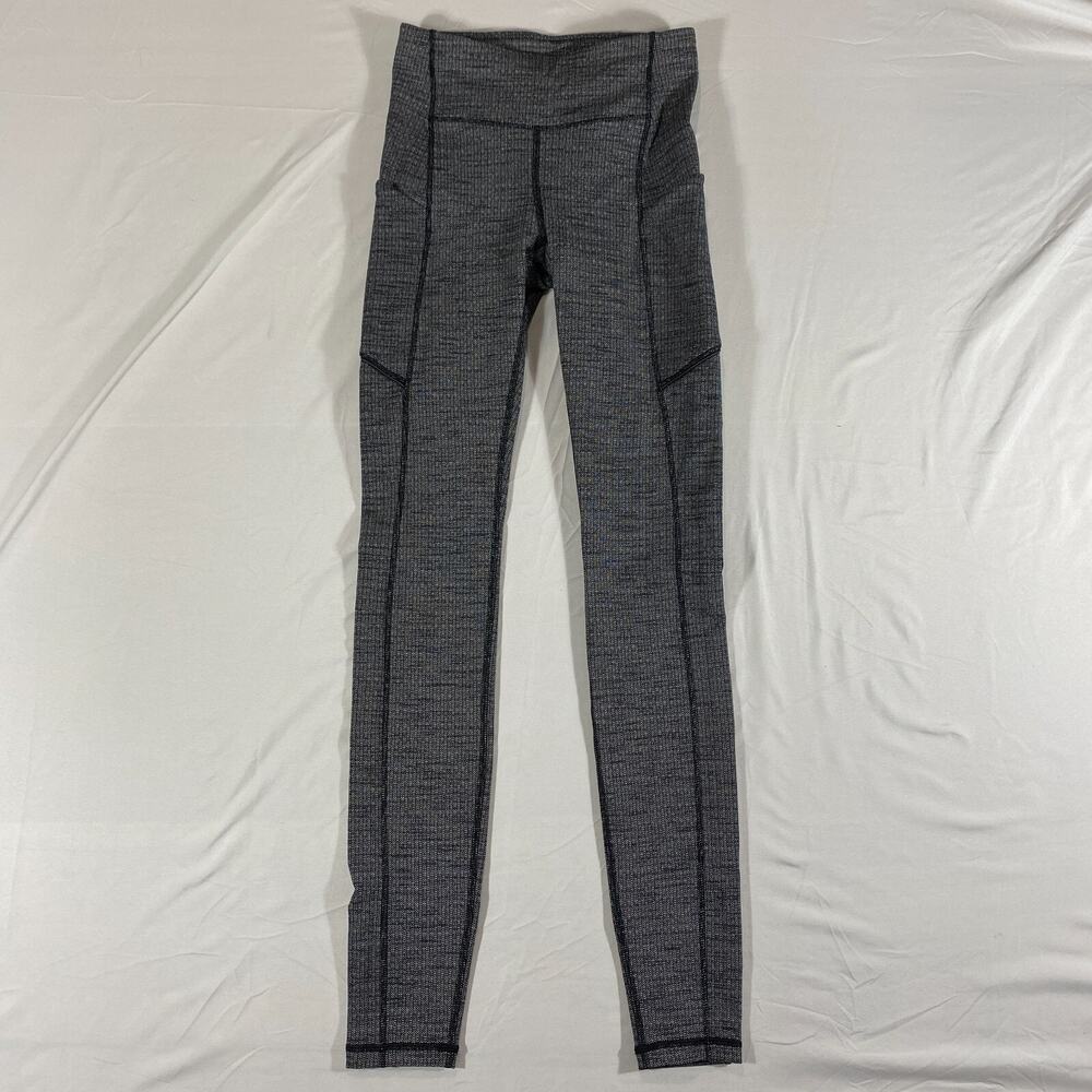 LULULEMON WOMANS LEGGINGS 2 GREY SPEED UP MID-RISE TIGHT W5CPAS